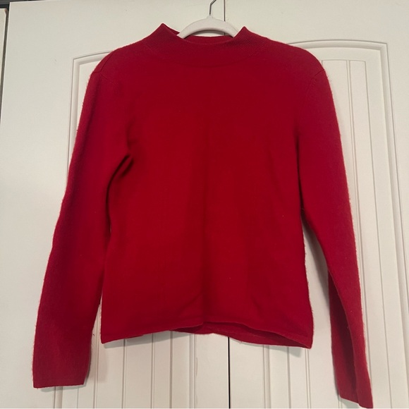 Prive Sweaters - Prive Cashmere Red Women's Mock neck Sweater